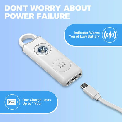 Original Personal Safety Siren for Women - 130dB Siren, Strobe & Keychain in 3 Colors - Anti-Robbery Help Alert AF2004