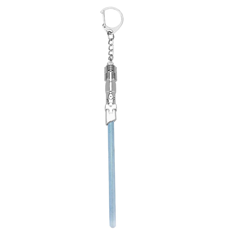 Star Wars Spaceship & Lightsaber Keychain – Metal Pendant Keyring, Cosplay Jewelry Gift for Men