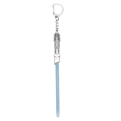Star Wars Spaceship & Lightsaber Keychain – Metal Pendant Keyring, Cosplay Jewelry Gift for Men