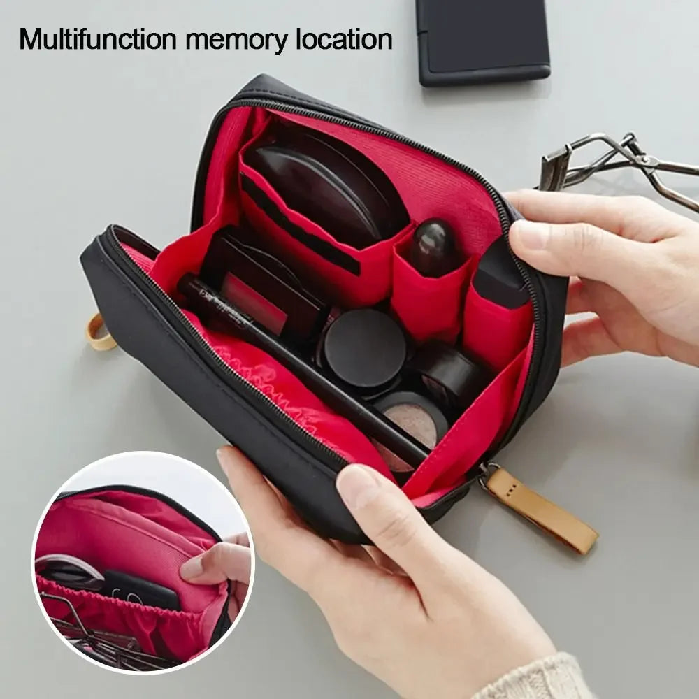 Portable Women’s Mini Makeup & Cosmetic Bag – Small Lipstick Pouch & Toiletry Organizer