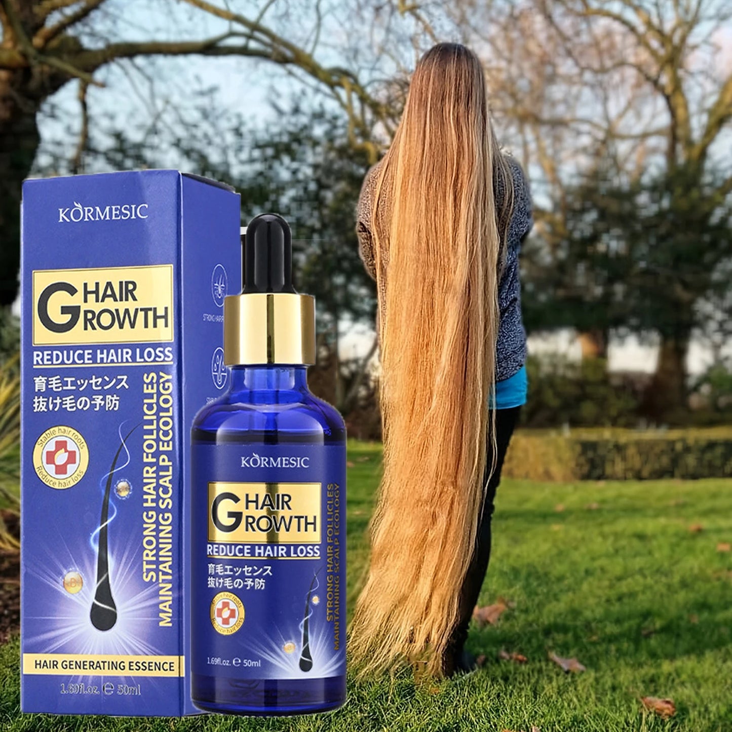 Hair Growth Serum Oil – Anti Hair Loss Treatment for Regrowth, Scalp Repair, Moisturizing & Nourishing Hair Care Solution
