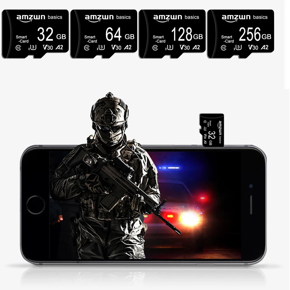 High-Speed Micro SD Memory Card — 2GB/4GB/8GB/16GB/32GB/64GB/128GB/256GB TF Card for Phone, Camera & Monitoring