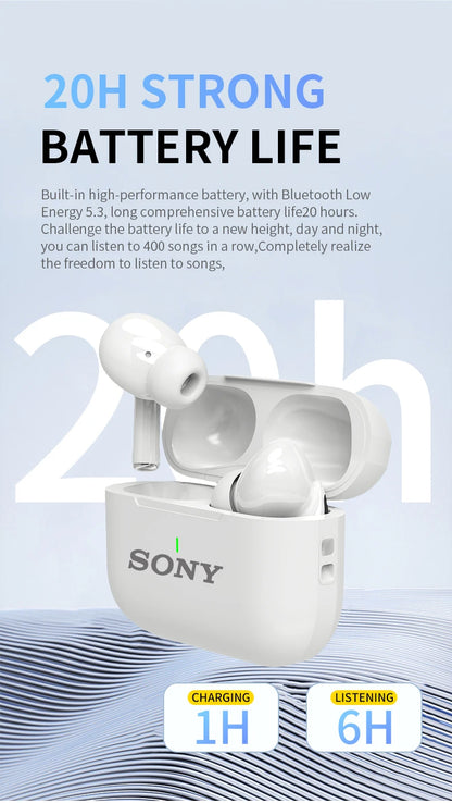 SONY Bluetooth Headset – In-Ear Wireless Sport HiFi TWS Earbuds for iOS, Android, Samsung, Huawei, Xiaomi, OPPO, Vivo