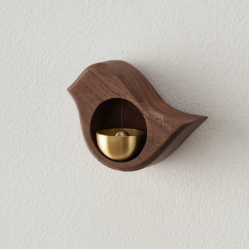 Wooden Landscape Door Bell – Magnetic Wind Chime for Home Entrance Alert & Decor