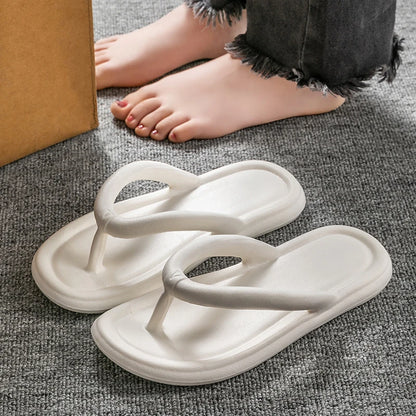Unisex Summer Candy Color Flip Flops - Lightweight Soft Sole Non-Slip Beach Slides