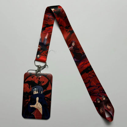 Japanese Anime Credential Holder Lanyard for Key, Card Badge, Gym Keychain Accessories
