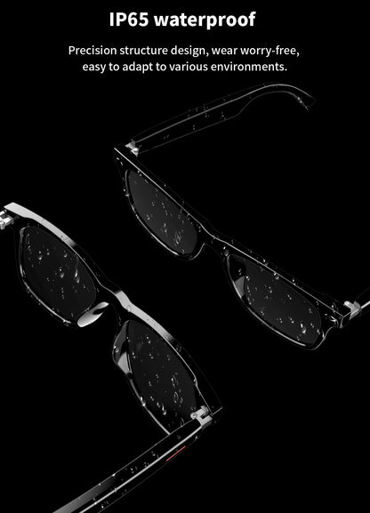 SENBONO E13 Smart Glasses – Blue Light Filtering Polarized Lenses with Audio, Built-in Mic, Speakers, Touch & Voice Assistant