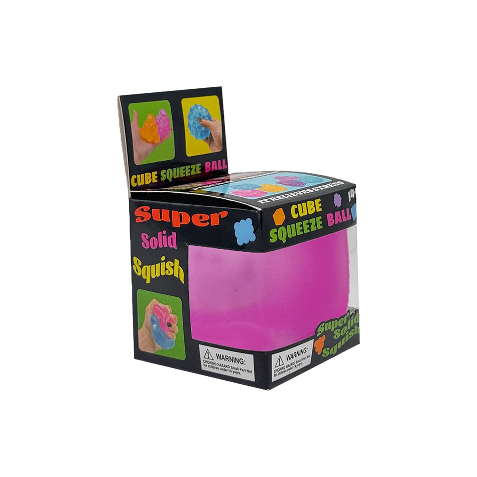 NeeDoh Nice Cube Sensory Fidget Toy – Stress Relief Anxiety Cube, ADHD Focus Calming Desk Gadget for Kids & Adults