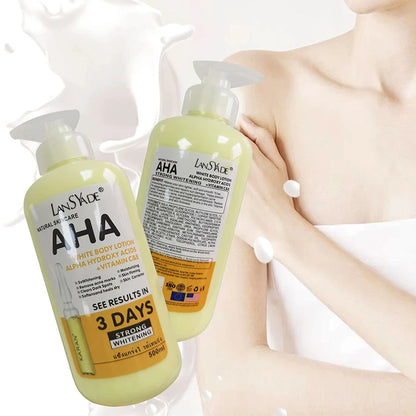 500ml Whitening Body Lotion with Hydroxy Acids, Vitamin C & E – Brightening & Skin Beautifying Smooth Care Cream