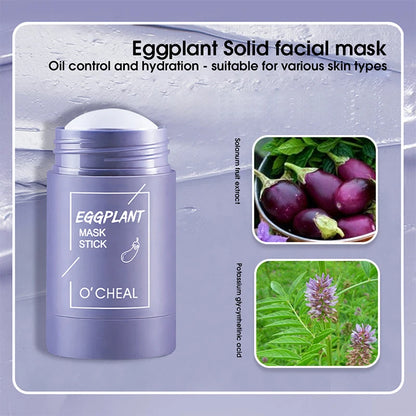 Green Tea & Honey Peach Facial Mask Stick – Pore Cleansing, Moisturizing & Charcoal Mud Mask