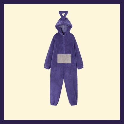 Unisex Tinky Winky Dipsy Po Lala Onesie - Soft Long Sleeve Pajamas & Cosplay Homewear