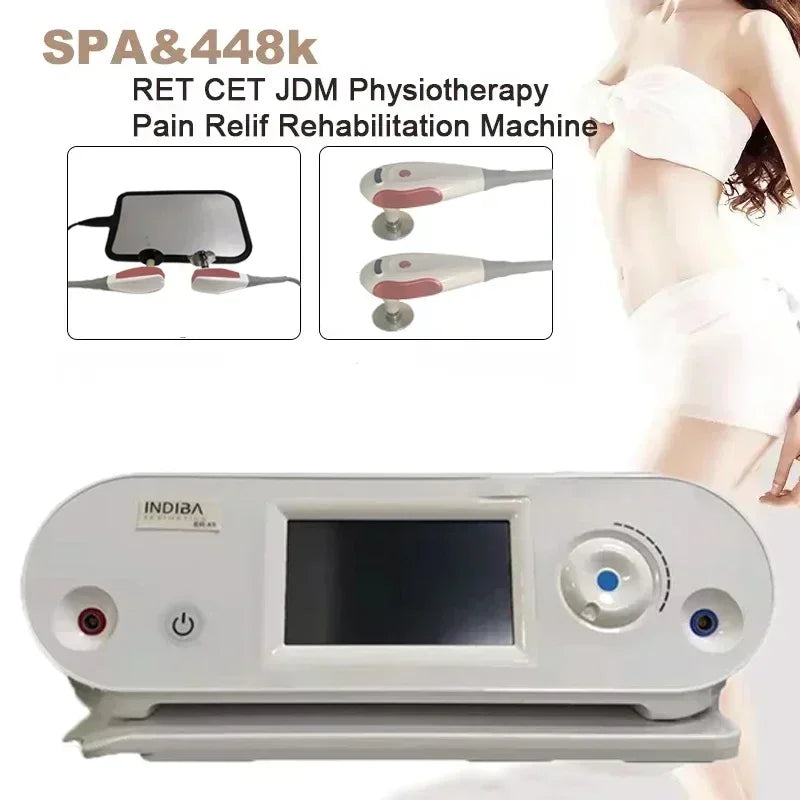 INDIBA 448kHz Body Slimming Machine – Home Weight Loss, RET CET Radiofrequency, TENS Tecar Therapy Physiotherapy