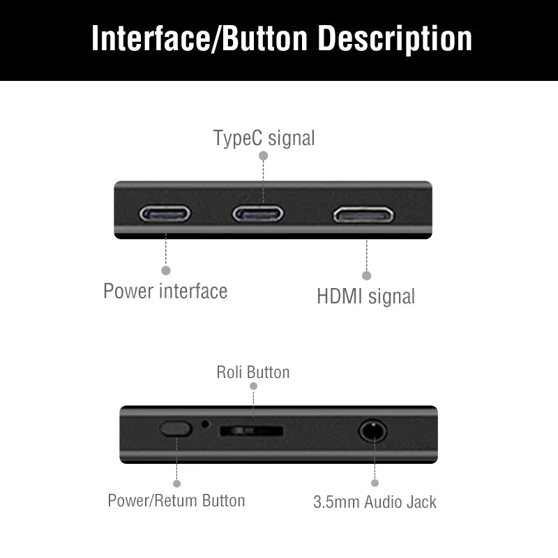 Anmite 15.6" Portable Touch Monitor – 1080P HDR Low Blue Light Display for Xbox, PS4/5, Switch & PC