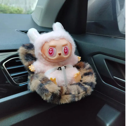 Labubu 15-17cm Car Doll Seat — Cute Doll Air Outlet Aromatherapy Decoration for Car Interior