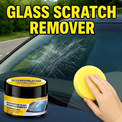 Car Glass Polishing Compound - Windshield Scratch Repair & Mirror Restoration Paste for Glass Brightening