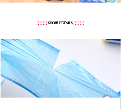 5 Rolls (100PCS) Disposable Trash Bags – Household Kitchen Garbage Bags for Storage & Cleaning