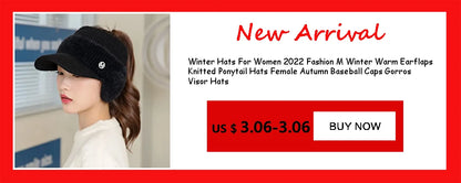 Women's Knitted Ponytail Hat – Warm Winter Rabbit Fur Baseball Cap for Outdoor Sports & Golf