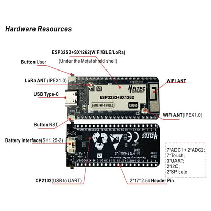 Heltec Meshtastic LoRa Node Dev Boards - V3 V4 T114 ESP32 nRF52840 SX1262 868/915MHz