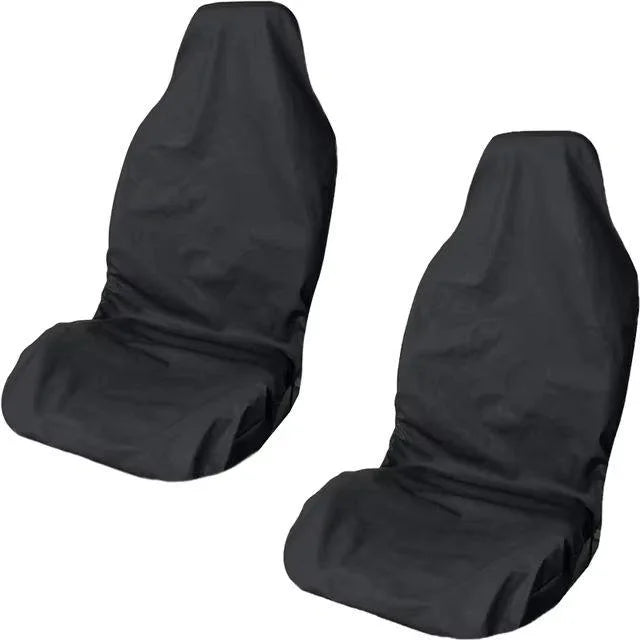 2PCS Heavy-Duty Front Seat Covers - Universal Waterproof & Breathable Car Seat Protectors for Cars, Trucks & SUVs