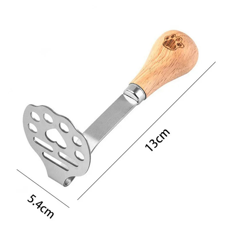 Manual Potato Masher — Stainless Steel Fruit & Vegetable Crusher, Food Mashing Tool for Kids, Kitchen Gadget