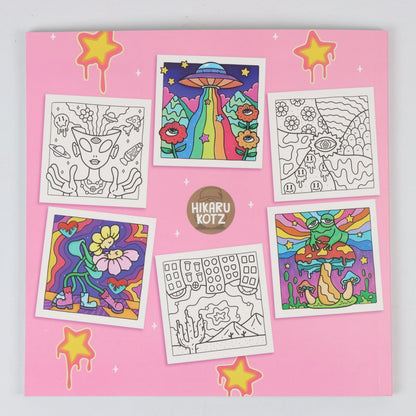 Into the Garden Coloring Book for Adults & Teens - Bold & Simple Designs with Plants, Flowers & Cute Animals