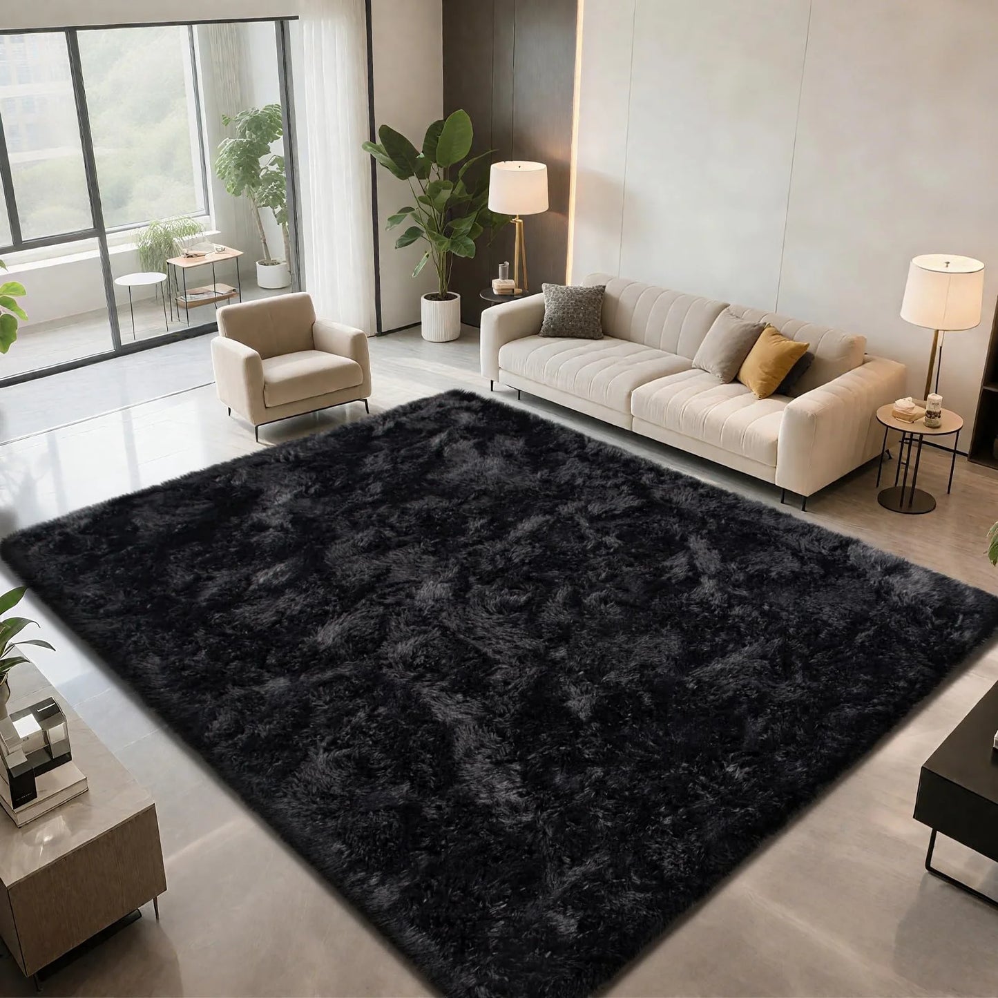 VIKAMA Ultra Soft Puffy Rug - Cozy Bedroom Living Room Floor Mat for Nursery, Kids Room and Home Decor