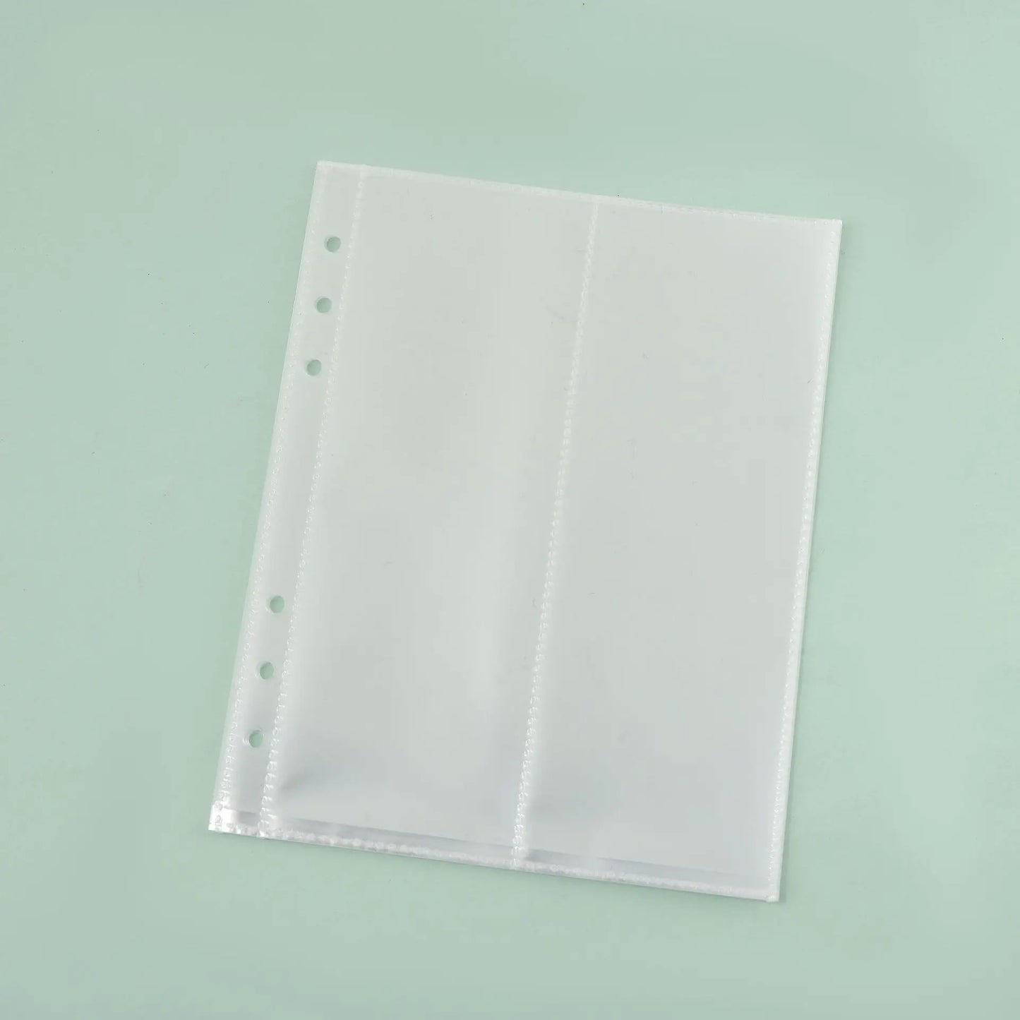 A5/A6/A7 Transparent File Holder Set – 10pcs 6-Hole Loose Leaf PVC Binder for DIY Document Storage