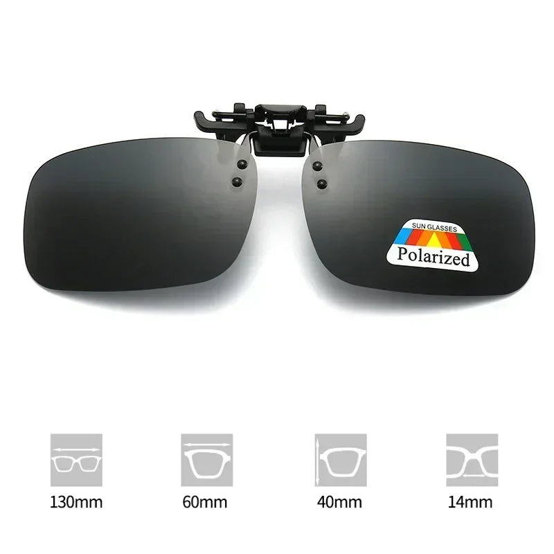 Polarized Clip-On Sunglasses – HD UV400 Driving & Night Vision Glasses Shades
