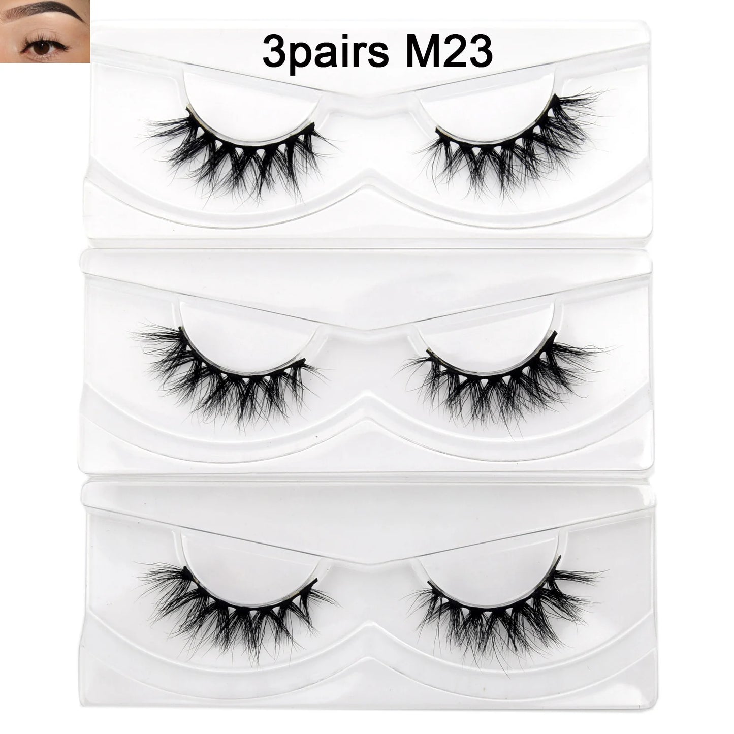 Visofree 13mm 3D Mink Eyelashes – Natural Long Handmade Cruelty-Free False Lashes for Makeup G04