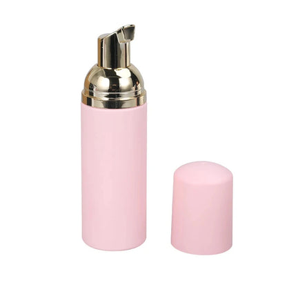 60ml Small Foam Dispenser Pump Bottle - Refillable Plastic Soap Container for Travel, Cleaning & Cosmetics Packaging