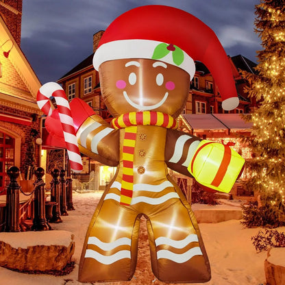 Christmas Inflatable Decoration – LED Light Toy Ornament for Xmas Party, New Year, Indoor and Outdoor Garden Decor