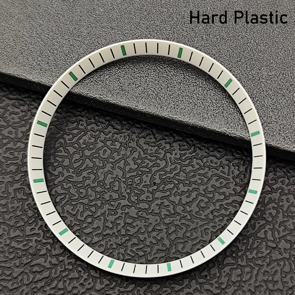 Silver Mod Copper Chapter Ring for NH35 Watch Case - Polished Inner Ring Replacement, 30.3 × 27.3mm Watch Accessory