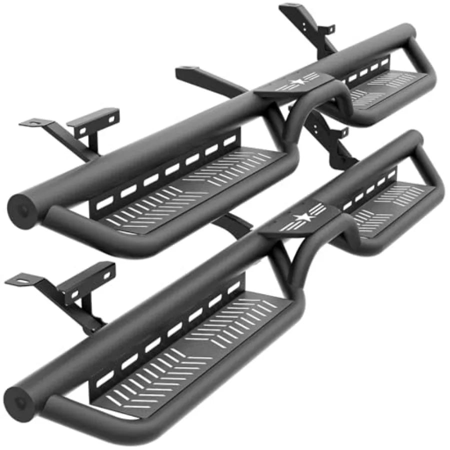 Quad Cab Running Boards Side Steps for Dodge Ram 1500 2500 3500 - Bolt-On Nerf Bar Side Step for Double & Extended Cab 2002-2009