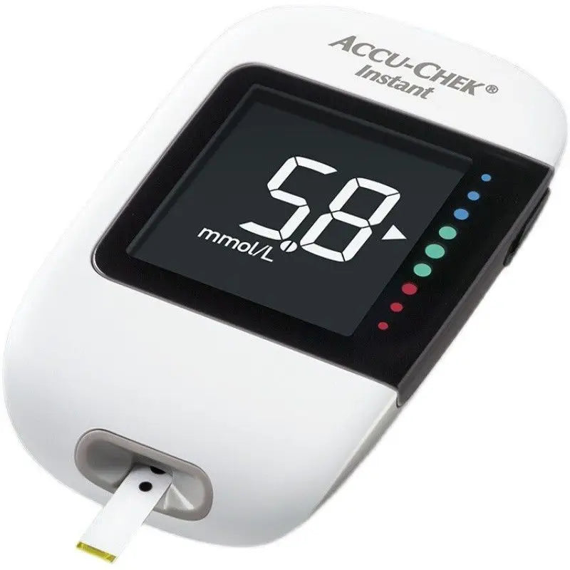 Roche Accu-Chek Instant Blood Glucose Test Strips - Diabetes Testing Supplies with Blood Collection Needles