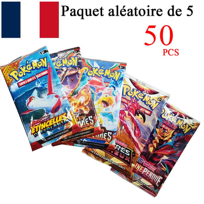 French VMAX V EX GX MEGA Trading Cards - Collectible Battle Trainer Cards and Christmas Gift Set