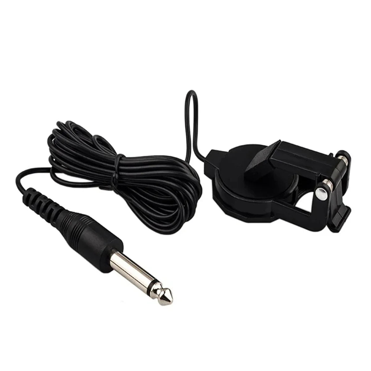 Clip-On Audio Jack Pickup – 2.5M Sound Transducer for Acoustic Guitar, Mandolin, Bouzouki, Violin, Banjo & Ukulele