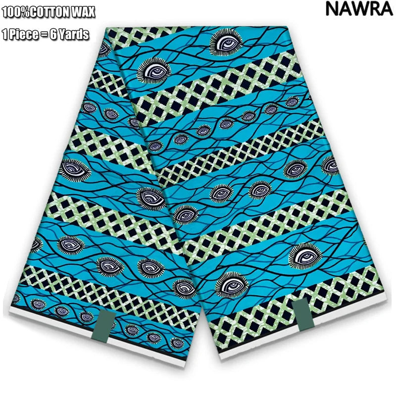 2026 African Real Wax Print Fabric - 100% Cotton Ghana Style Soft Ankara Pagne