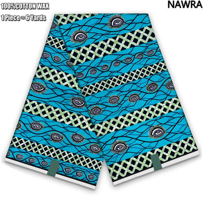 2026 African Real Wax Print Fabric - 100% Cotton Ghana Style Soft Ankara Pagne