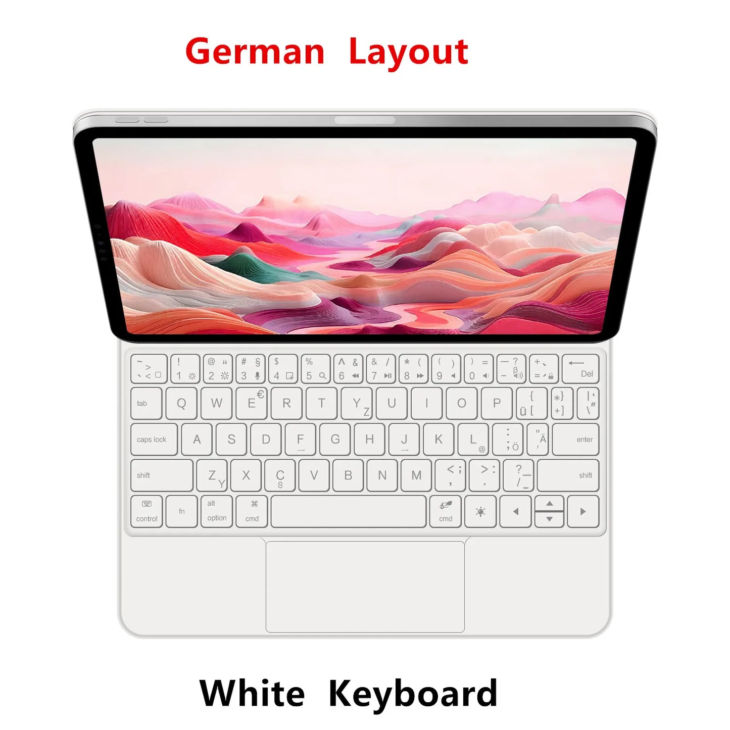 Backlit Magic Keyboard Case for iPad Pro 11/13" (2024 M4) & iPad Air M2 – Smart Folio Cover