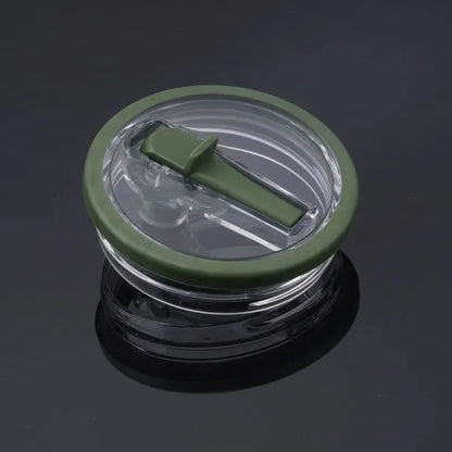 Stanley 40oz Spill-Proof Cup Cover – Replaceable Eco-Friendly Lid with Spiral Straw, Creative Cup Accessory