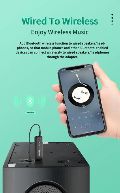 3 in 1 Bluetooth 5.3 Audio Receiver & Transmitter – 3.5mm AUX, USB Wireless Adapter with Mic for TV, PC, Headphones & Car