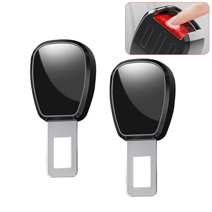 2PCS Car Seat Belt Clip Extender – Universal Safety Seatbelt Buckle Plug Adapter Insert Socket Extension for Cars