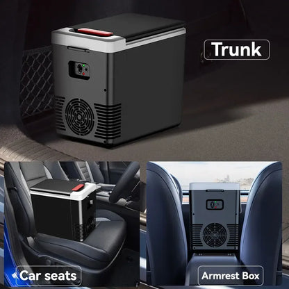 10L Portable Refrigerator - 12V Car & 220V Home Electric Cooler and Warmer Freezer