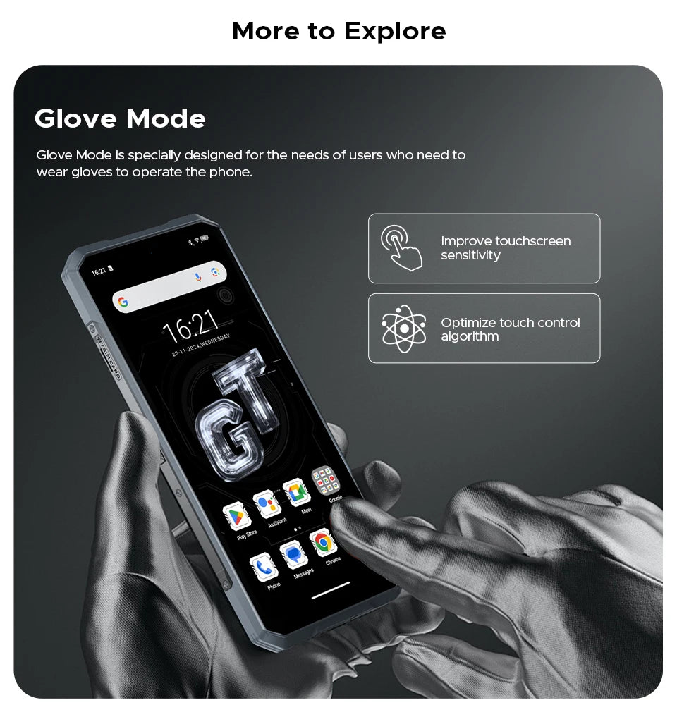 DOOGEE Blade GT Rugged Phone | 6.72'' FHD+, 120Hz LED Light, 12GB RAM, 256GB ROM, 5500mAh Battery, Android 14   2/2