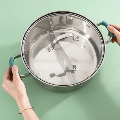 Protect Your Hands with 2Pcs Silicone Pan Handle Covers - Heat Insulation Assist Handle Holders for Kitchen Gadgets
