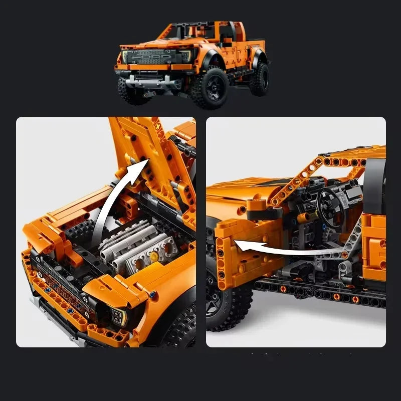 2024 New 1379PCS F-150 Truck Car Building Blocks – Off-Road Pickup Bricks MOC 42126 Toy for Kids, Boys Birthday Gifts