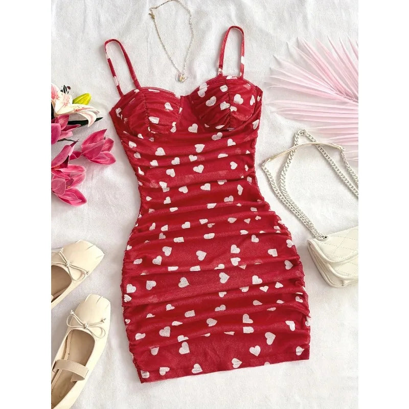 French Floral Backless Slip Dress – Sexy Summer Mini Dress for Women, Beach & Vacation Style