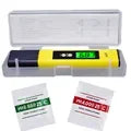 LCD Digital PH Meter - Portable Water Quality Tester, 0.1 ATC High Accuracy PH Test Pen for Aquarium, Pool & Hydroponics