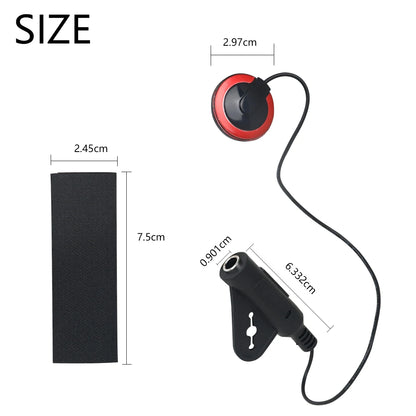 Universal Instrument Pickup Piezo Microphone for Guitar & Violin – Acoustic Pickup for Musical Instruments