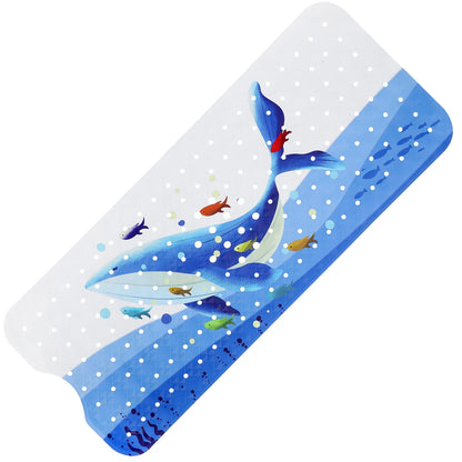 40x100cm Cartoon Sea World Anti-Skid Bath Mat – Soft Non-Slip Shower Mat with Suction Cups for Kids & Elderly